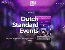 Tablet Screenshot of dutchstandardevents.com